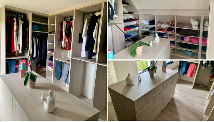 Dressing avec îlot central Dressing avec îlot central
