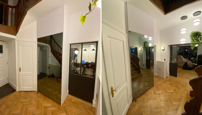 Placard portes-miroir Placard portes-miroir